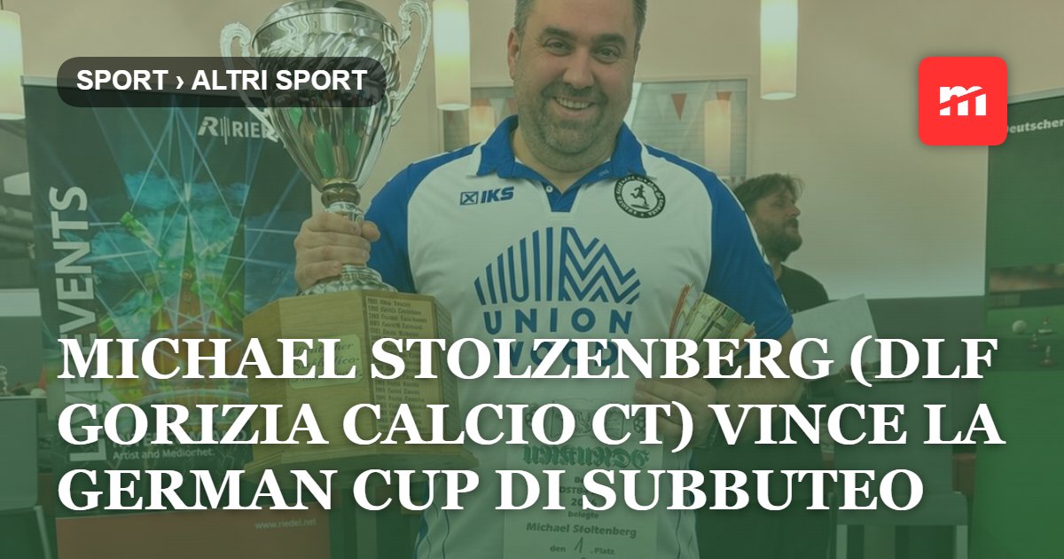 Michael Stolzenberg (Dlf Gorizia Calcio CT) vince la German Cup di Subbuteo