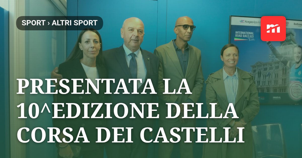 Presentata la 10^edizione della Corsa dei Castelli