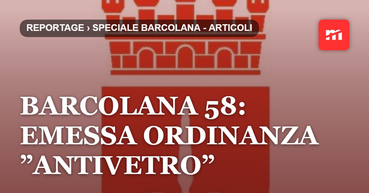 Barcolana 58: emessa ordinanza ”antivetro”