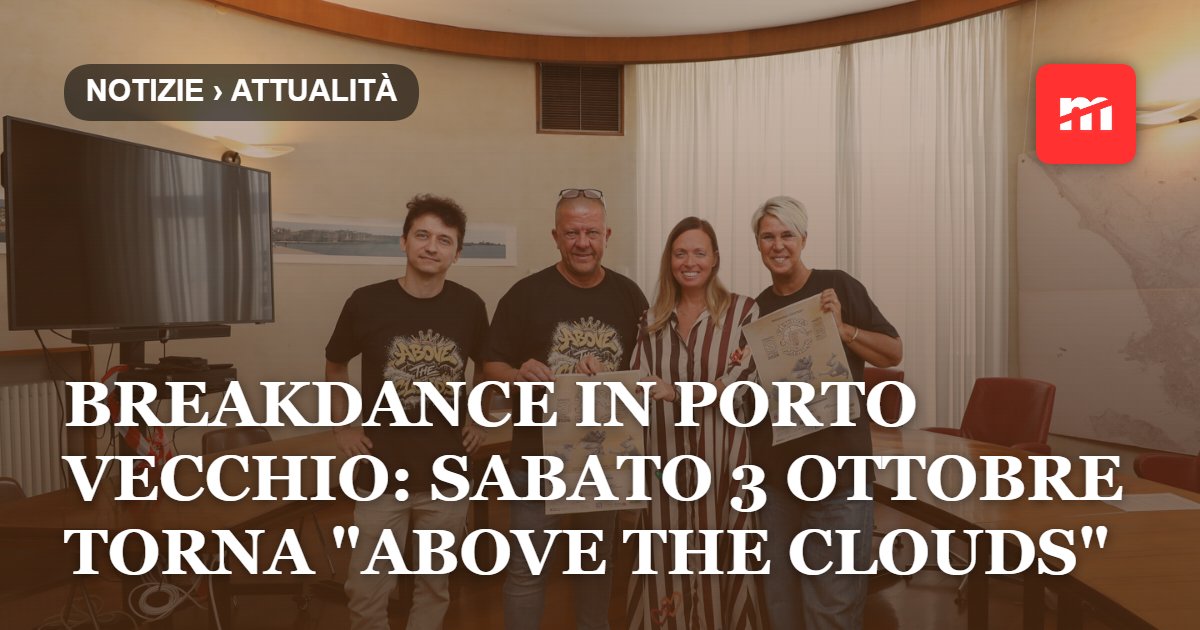 Breakdance in Porto Vecchio: sabato 3 ottobre torna "Above the Clouds", la kermesse dedicata a Bboy Scatto