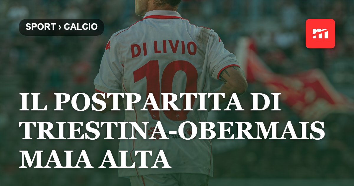 Il postpartita di Triestina-Obermais Maia Alta