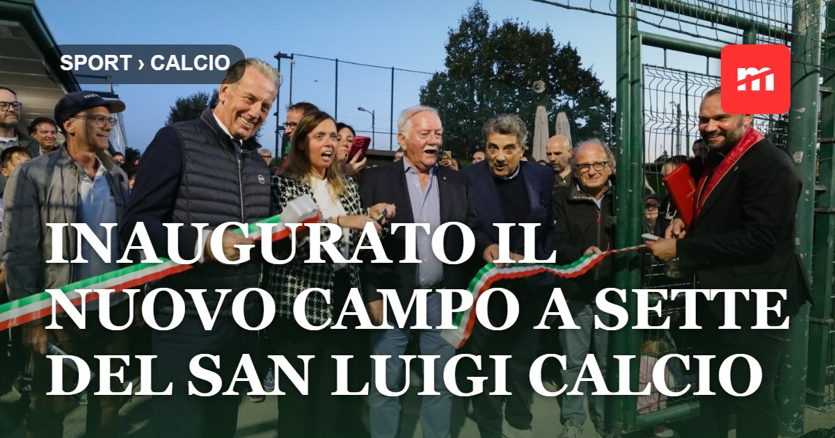 Inaugurato il nuovo campo a sette del San Luigi Calcio