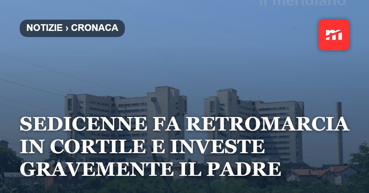 Drammatico incidente in via Vaglieri: sedicenne fa retromarcia in cortile e investe gravemente il padre
