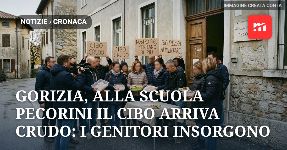 Gorizia, alla scuola Pecorini il cibo arriva crudo: i genitori insorgono
