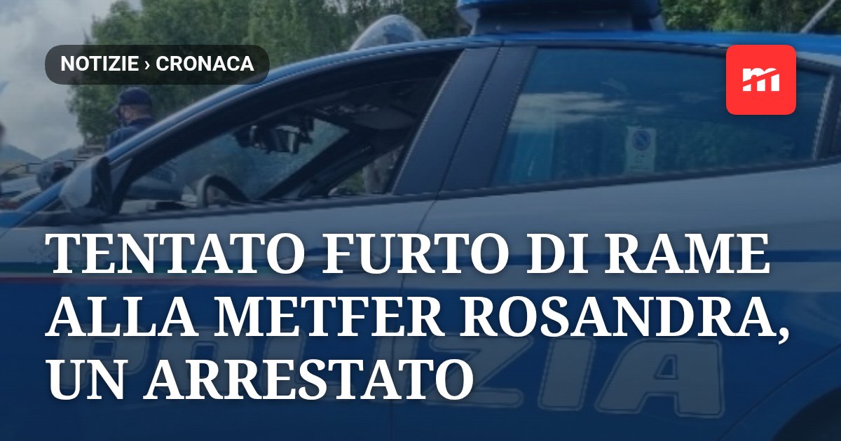 Tentato furto di rame alla Metfer Rosandra: un arresto, altri due identificati