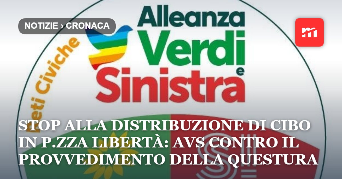 Trieste, stop alla distribuzione di cibo in piazza Libertà: Alleanza Verdi e Sinistra insorge contro il provvedimento della questura