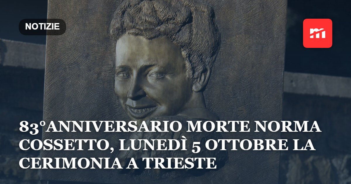 83°anniversario morte Norma Cossetto, lunedì 5 ottobre la cerimonia sulla stele a lei dedicata