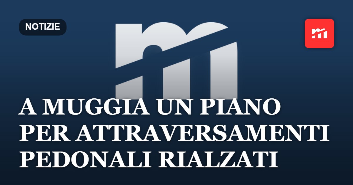 A Muggia un piano per attraversamenti pedonali rialzati