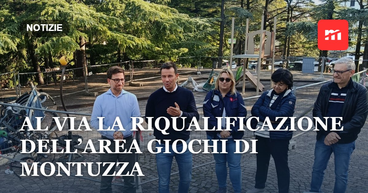 Al via la riqualificazione dell’area giochi di Montuzza