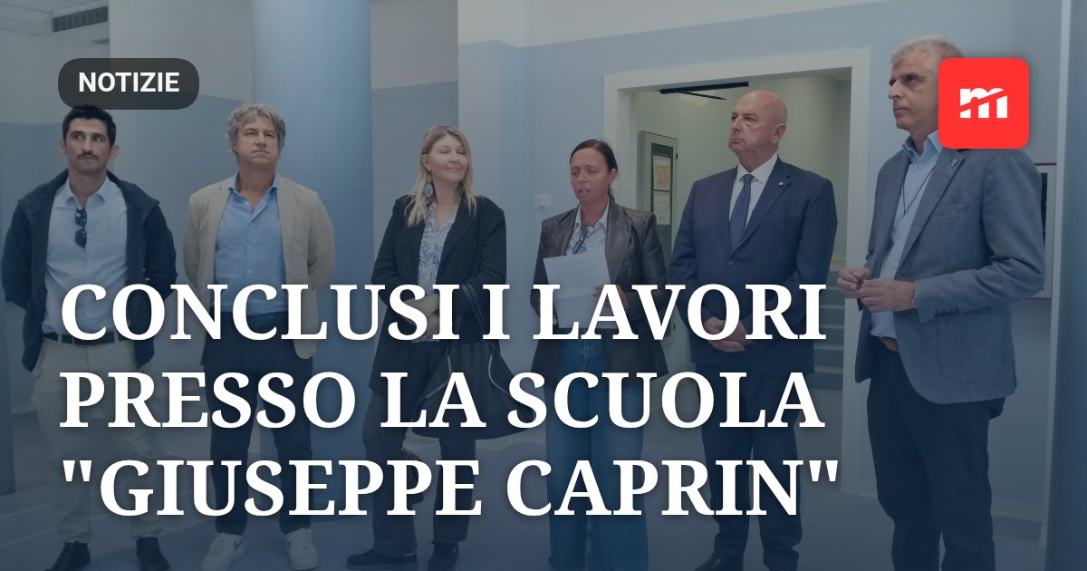 Conclusi i lavori presso la scuola "Giuseppe Caprin"