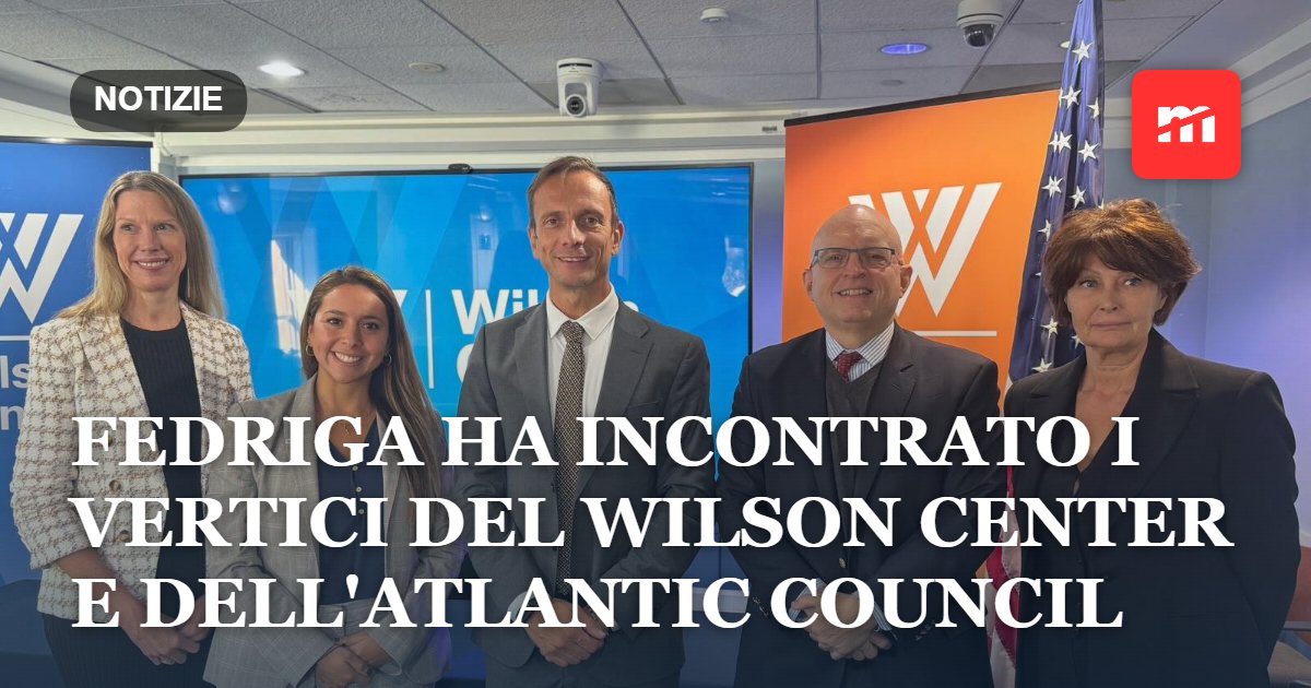 Fedriga a Washington: «L'Occidente si unisca su tecnologie e rotte strategiche, le Regioni possono fare la loro parte»