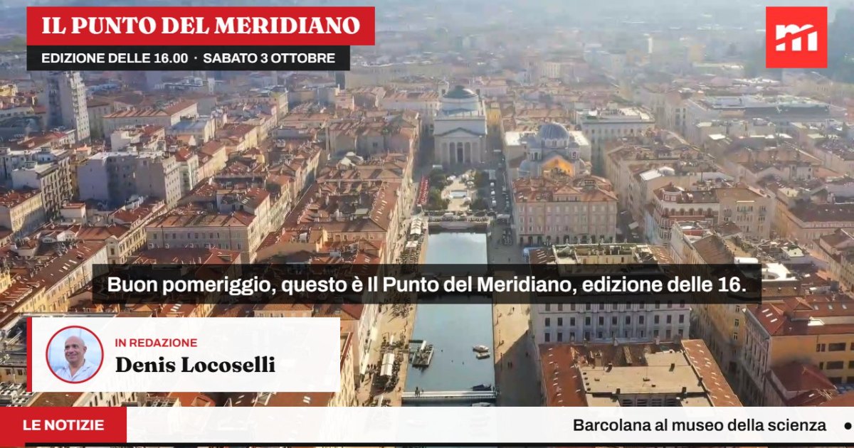 Il Punto del Meridiano delle 16 – sabato 3 ottobre