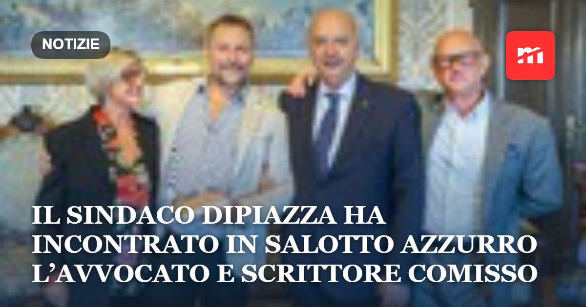 Il sindaco Roberto Dipiazza ha incontrato in Salotto Azzurro l’avvocato e scrittore Andrea Comisso