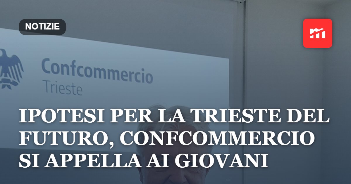 Ipotesi per la Trieste del futuro, Confcommercio si appella ai giovani