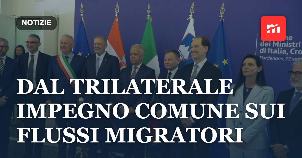 Sicurezza:Roberti, dal Trilaterale impegno comune sui flussi migratori