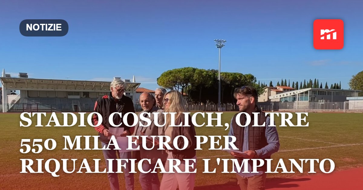 Stadio Cosulich, oltre 550 mila euro per riqualificare l'impianto: nuovi interventi sulla pista, sugli spogliatoi e sulle tribune