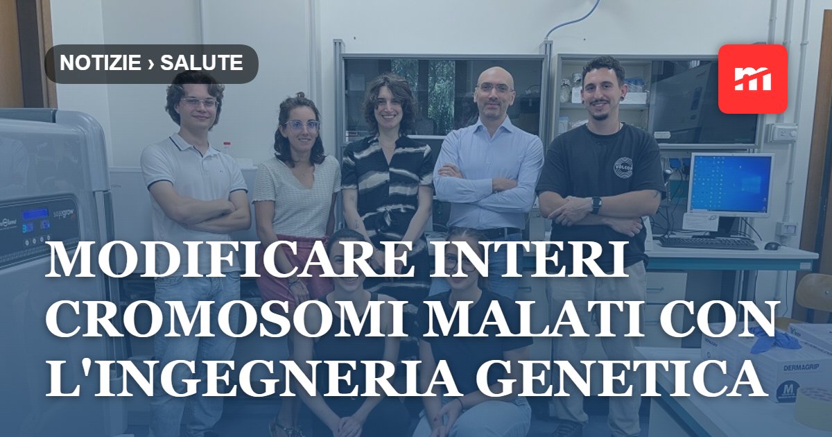 Modificare interi cromosomi malati con l'ingegneria genetica, ricerca finanziata dal MUR con quasi 1,3 milioni di euro