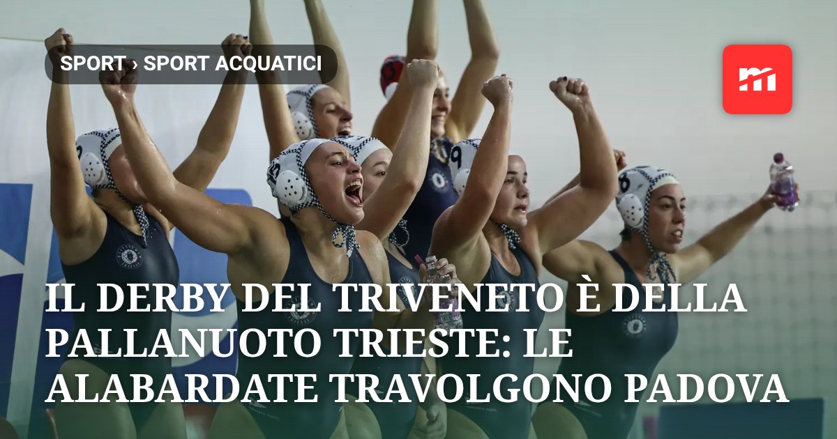 Il derby del Triveneto è della Pallanuoto Trieste: le alabardate travolgono Padova