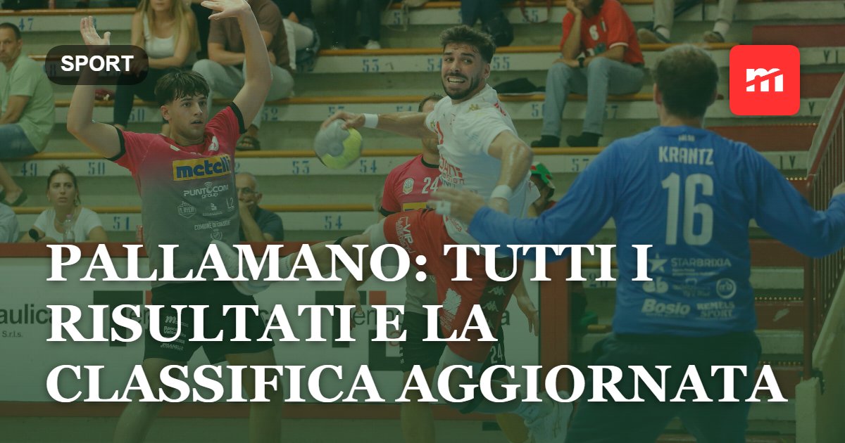 Pallamano: tutti i risultati e la classifica aggiornata dopo la seconda giornata di campionato