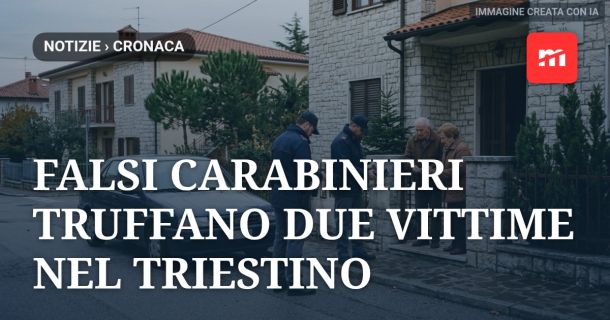 Falsi carabinieri truffano due vittime nel Triestino: bottino da 104mila euro in contanti e gioielli