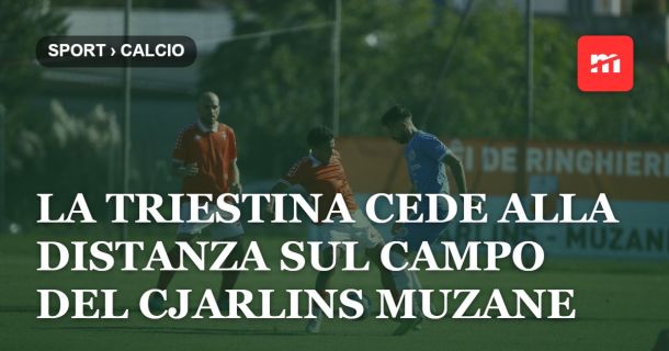 La Triestina cede alla distanza sul campo del Cjarlins Muzane