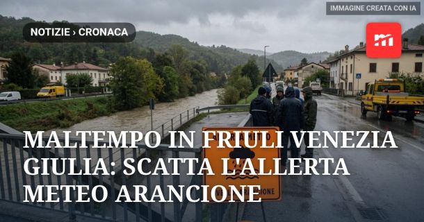 Maltempo in Friuli Venezia Giulia: scatta l'allerta meteo arancione per piogge e mareggiate