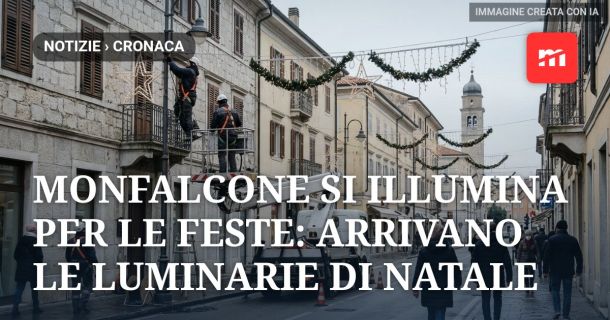 Monfalcone si illumina per le feste: arrivano le luminarie di Natale