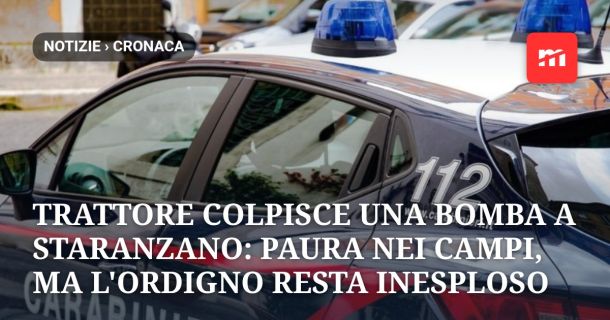 Trattore colpisce una bomba a Staranzano: paura nei campi, ma l'ordigno resta inesploso
