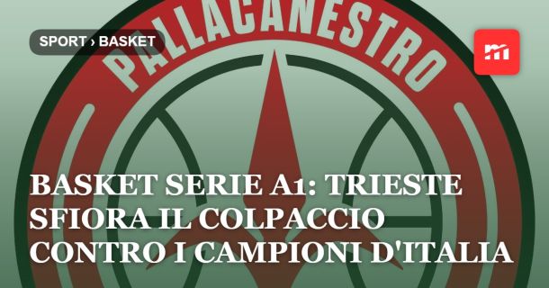 Basket Serie A1: Trieste sfiora il colpaccio contro i campioni d'Italia